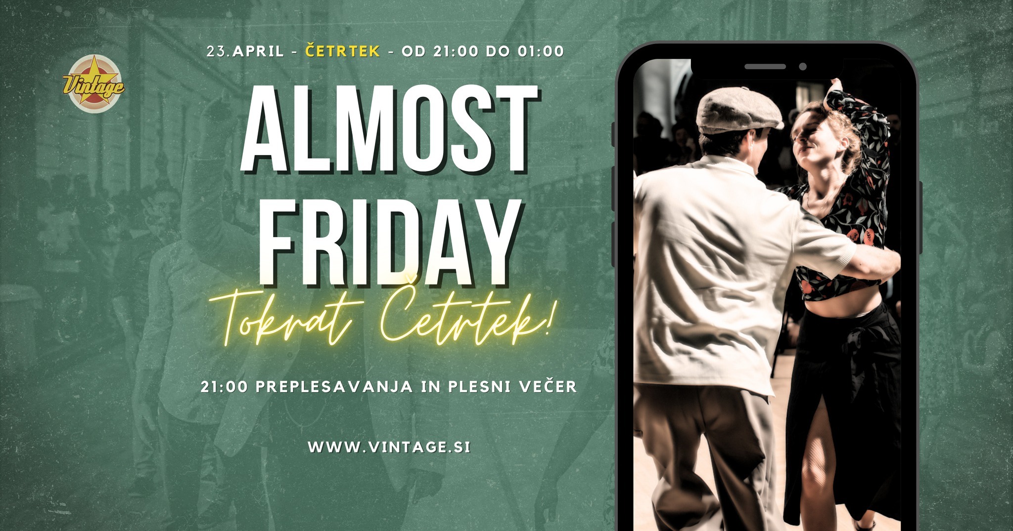 ALMOST FRIDAY - izjemni četrtkov žur s preplesavanji